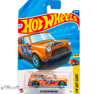 2025H-169号 '67 AUSTIN MINI VAN 奥斯汀 橙色 风火轮hotwheels