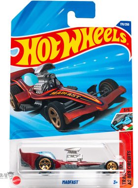 2025M-170号 MADFAST 酒红色 风火轮火辣小跑车hotwheels