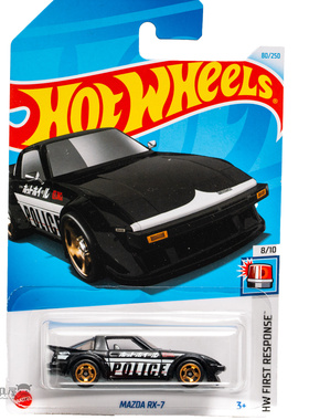 80号 MAZDA RX-7 马自达 黑色 风火轮合金小车hotwheels