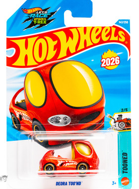 2026L-143号 DEORA TOO'ND Q版 橘红色 风火轮火辣小车hotwheels
