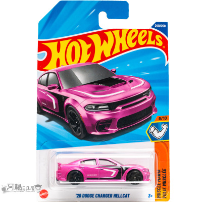 2025N-240号 20 DODGE CHARGER HELLCAT 道奇地狱猫 粉红色风火轮
