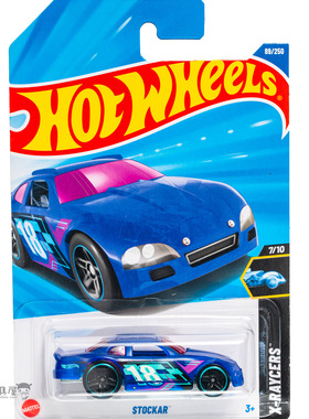 2025L-89号 STOCKAR 蓝色 风火轮火辣小跑车hotwheels