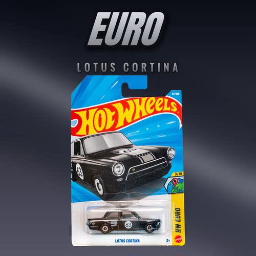 2026P-67号 LOTUS CORTINA 莲花 黑色 风火轮火辣小跑车hotwheels