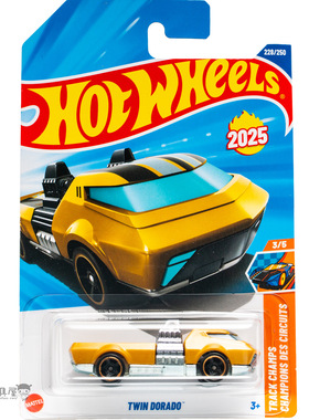 2025M-228号 TWIN DORADA 黄色 风火轮火辣小跑车hotwheels