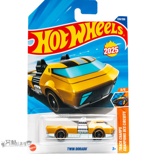 2025M-228号 TWIN DORADA 黄色 风火轮火辣小跑车hotwheels
