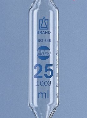普兰德Brand胖肚移液管50ML 单刻度AS级, DE-M标志
货号: 29718