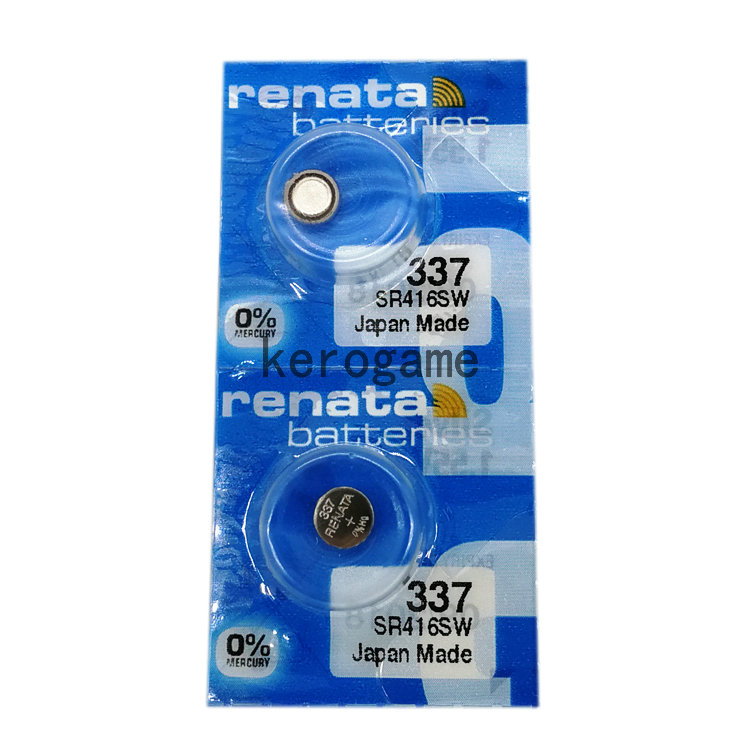 包邮 2粒renata正品337耳机SR416SW手表1.55V氧化银高端纽扣电池 3C数码配件 纽扣电池 原图主图