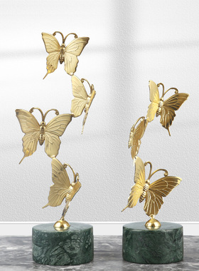 黄铜桌面创意蝴蝶摆件