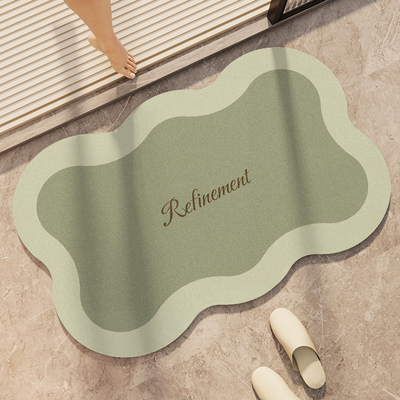 卫生间地垫浴室防滑吸水厕所强门口洗手间硅藻泥速干脚垫地毯卫浴