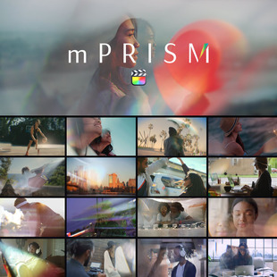 FCPX插件 支持M1 mPrism 50種柔美炫光棱鏡折射夢(mèng)幻視覺(jué)特效