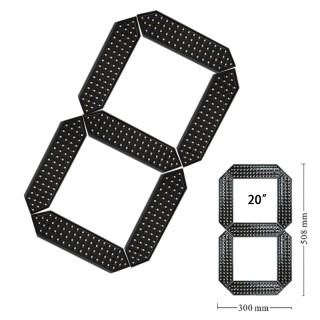 20寸 LED红色 数字8 LED数码管 时钟 户外屏正品质保2年 油价牌