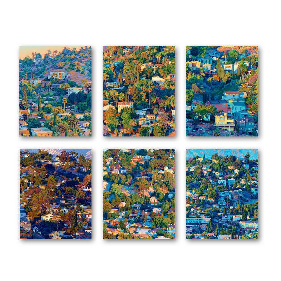 《柠檬黄》armstrong欧式小镇风景画客厅装饰画餐厅挂画无框画竖