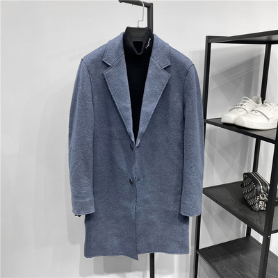 冬季中长款羊毛外套复古呢子大衣