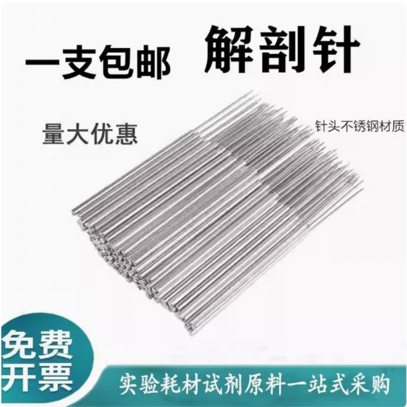 包邮昆虫解剖针金属中学生物实验探针直尖教学解剖工具标本解剖器