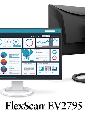 海外代购直邮 EIZO 艺卓FlexScan EV2495/EV2795护眼液晶显示器