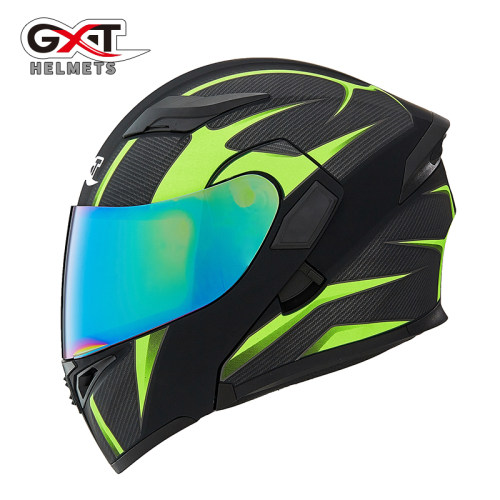 gxt电动摩托车头盔个性防雾机车