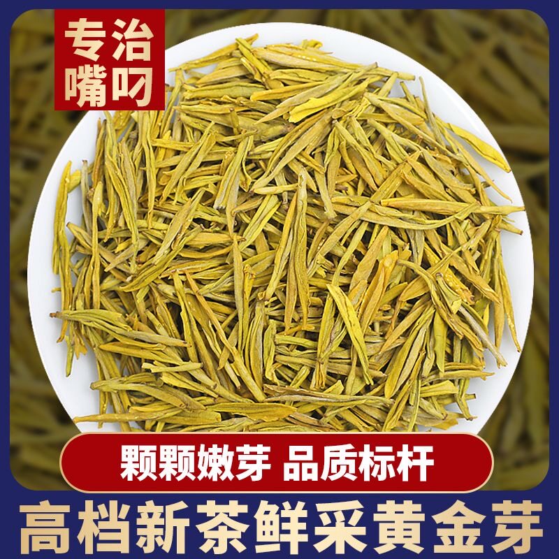 口粮黄金芽一级新茶浙江茶叶黄金芽茶叶高山黄茶绿茶礼盒装