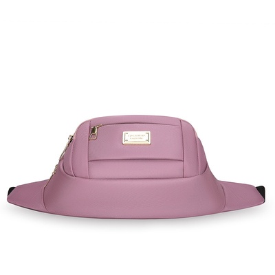 时尚潮款腰包女大容量多层户外运动旅游防泼水生意收银钱斜跨胸包