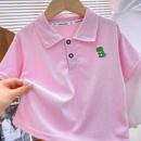 宝宝洋气上衣男孩透气童装 儿童polo衫 加工定制 夏季 男童t恤短袖