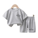 套装 宝宝衣服女童童装 夏季 男童华夫格韩版 加工定制 新款 儿童短袖