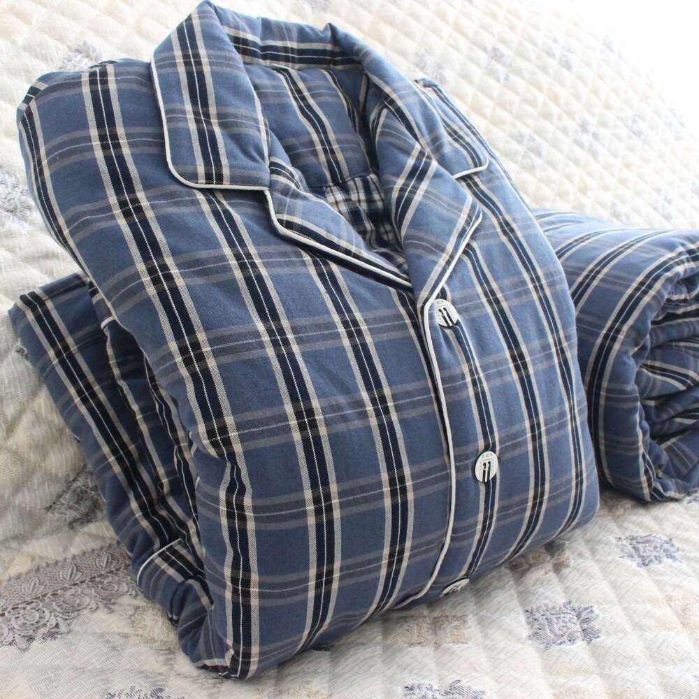 冬季男士夹棉加厚家居服