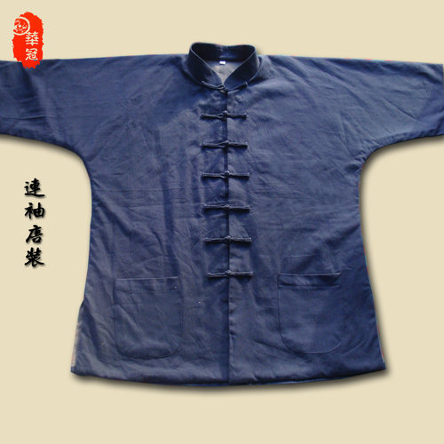 传统复古连袖肩唐装纯棉立领