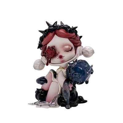 泡泡玛特SKULLPANDA爱人sp手办吊卡玩具礼物小松娜密林古堡隐藏