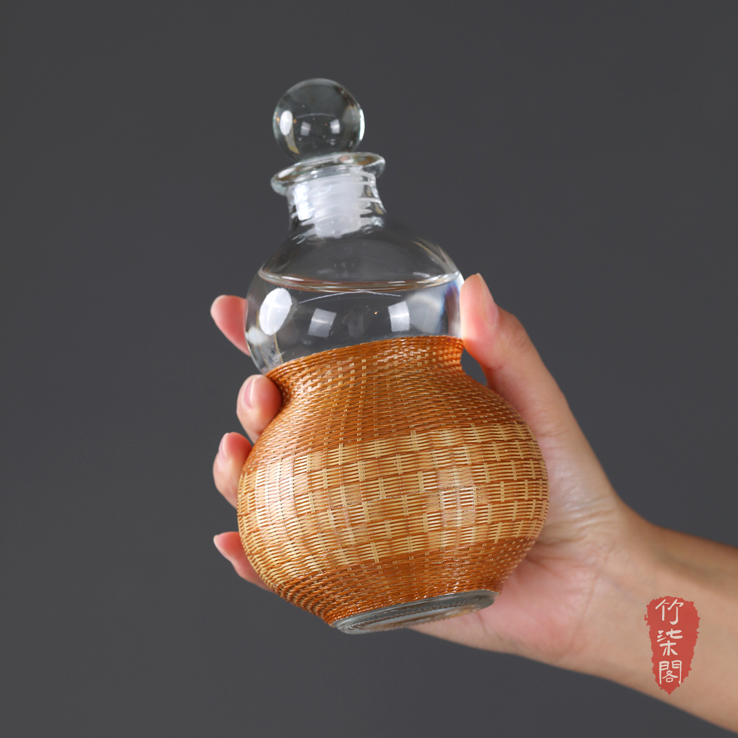 葫芦竹丝编酒壶水壶便携装酒