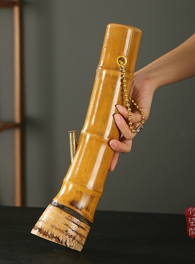 天然竹子水烟筒金竹过滤烟斗大碌竹长短款竹筒老式竹根烟袋烟杆壶