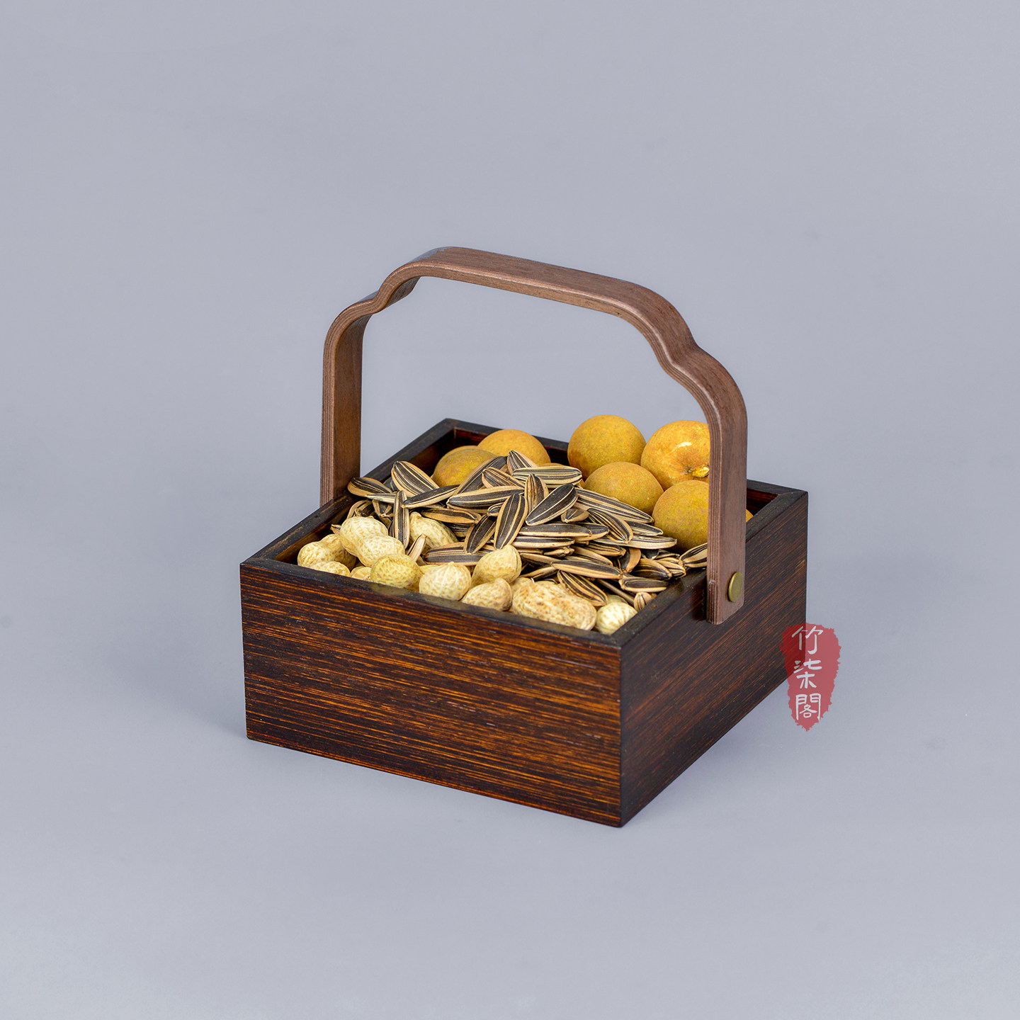 竹制提篮提盒大漆茶具收纳食盒中式竹编果盘手提干果点心篮竹篮子,特色手工艺,竹编/竹雕,淘宝优惠券,粉丝福利购,淘宝优惠卷