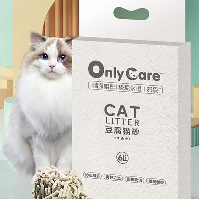 OnlyCare无尘豆腐砂猫砂除臭6L