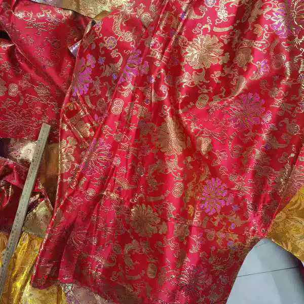 20米织锦布料红色底,居家布艺,海绵垫/布料/面料/手工diy,淘宝优惠券,粉丝福利购,淘宝优惠卷