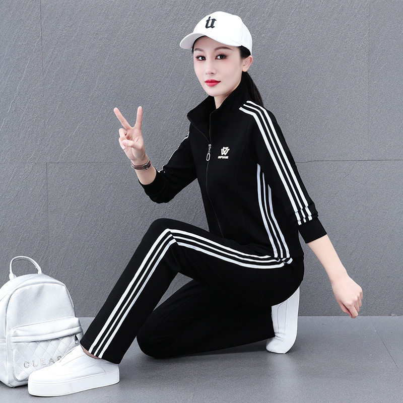 潮唯品会特卖清仓特价处理断码女装长裤长袖外套两件套装品牌正品
