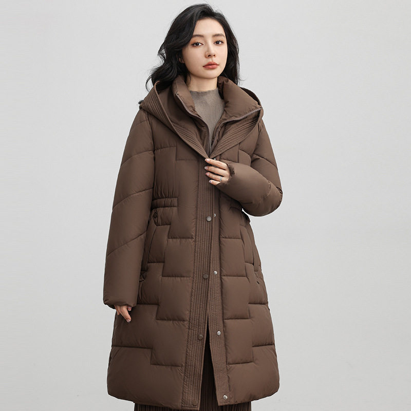 潮唯品会特卖断码清仓特价处理中长加厚羽绒棉服棉衣女装品牌正品