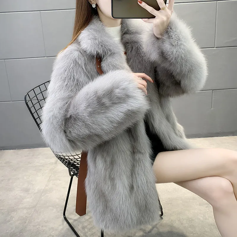 唯品会特卖断码清仓特价处理加厚皮草大衣女装品牌正品春秋冬外套