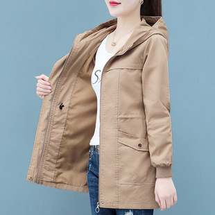 潮唯品会特卖特价处理断码女装中长风衣品牌春秋新款外套