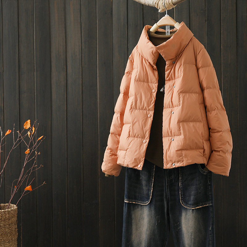 唯品会特卖断码清仓特价处理轻薄白鸭绒羽绒服女装品牌正品春秋冬