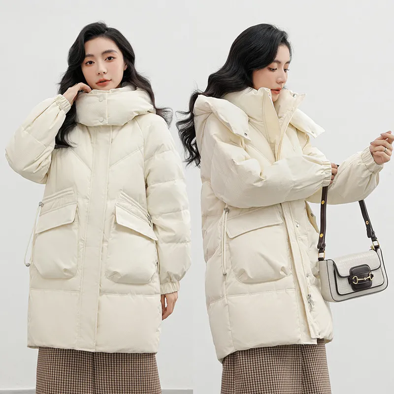 潮唯品会特卖断码清仓特价处理加厚连帽羽绒棉服棉衣女装品牌正品