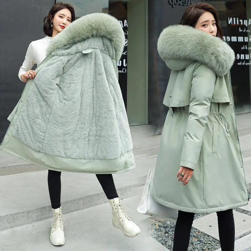 唯品会特卖断码清仓特价处理加厚连帽派克服棉服棉衣女装品牌正品