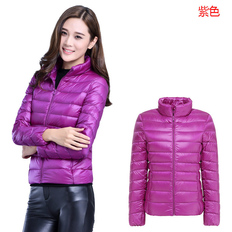 唯品会特卖断码清仓特价处理轻薄白鸭绒羽绒服女装品牌正品春秋冬