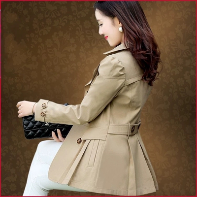 断码女装中长风衣韩版聚酯纤维