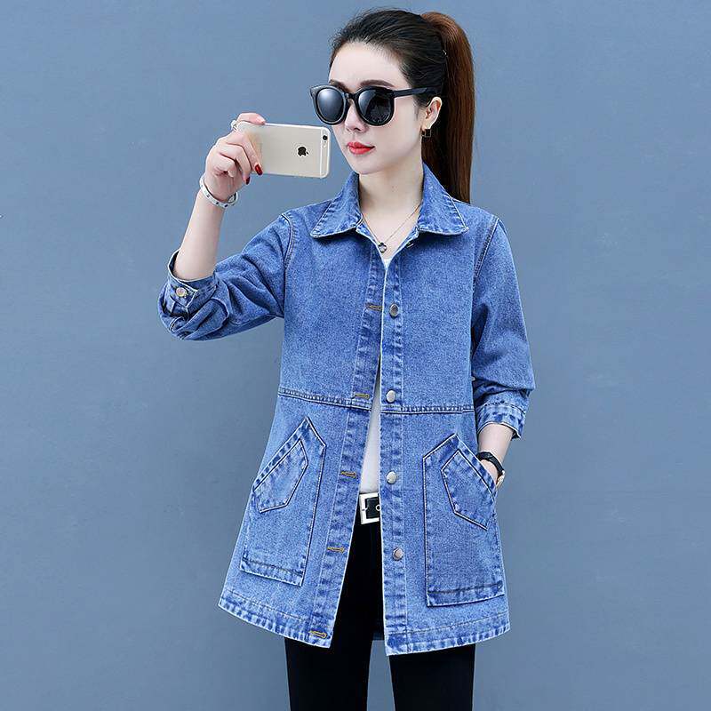 潮唯品会特卖清仓特价处理断码女装牛仔风衣品牌正品春秋新款外套