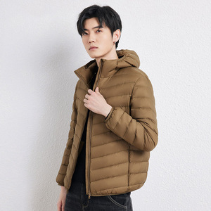 唯品会特卖断码清仓特价处理轻薄白鸭绒羽绒服男装品牌正品春秋冬