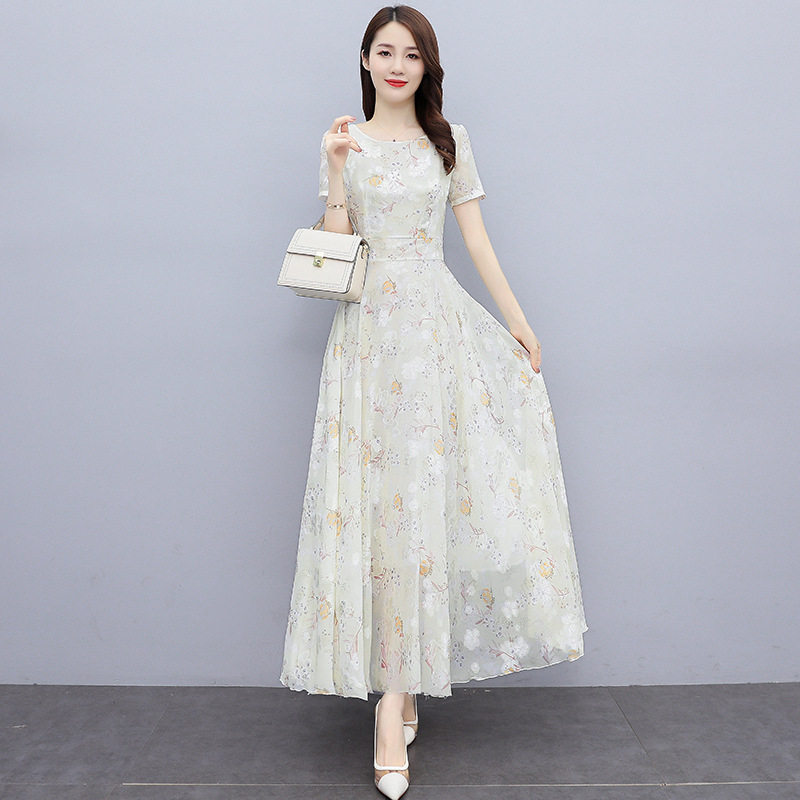 潮唯品会特卖清仓特价处理断码女装雪纺连衣裙品牌正品春秋夏新款