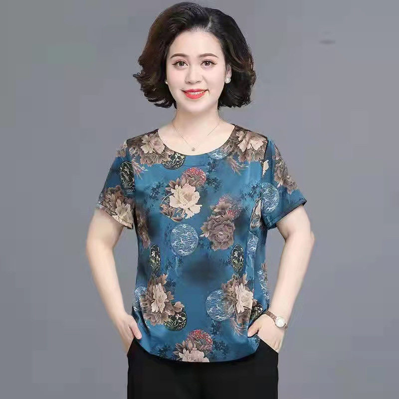 唯品会特卖清仓处理断码短袖香云纱桑蚕丝真丝上衣女装品牌正品夏