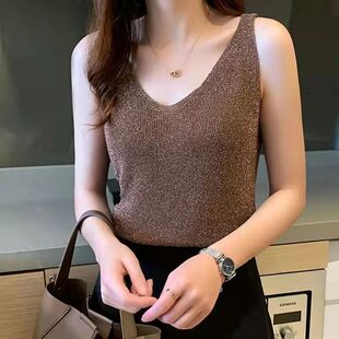 唯品会特卖特价处理断码打底无袖冰丝T恤女装品牌春秋夏
