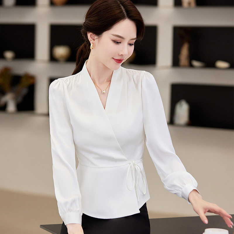 潮唯品会特卖清仓处理断码职业长袖真丝衬衫女装品牌正品夏新款
