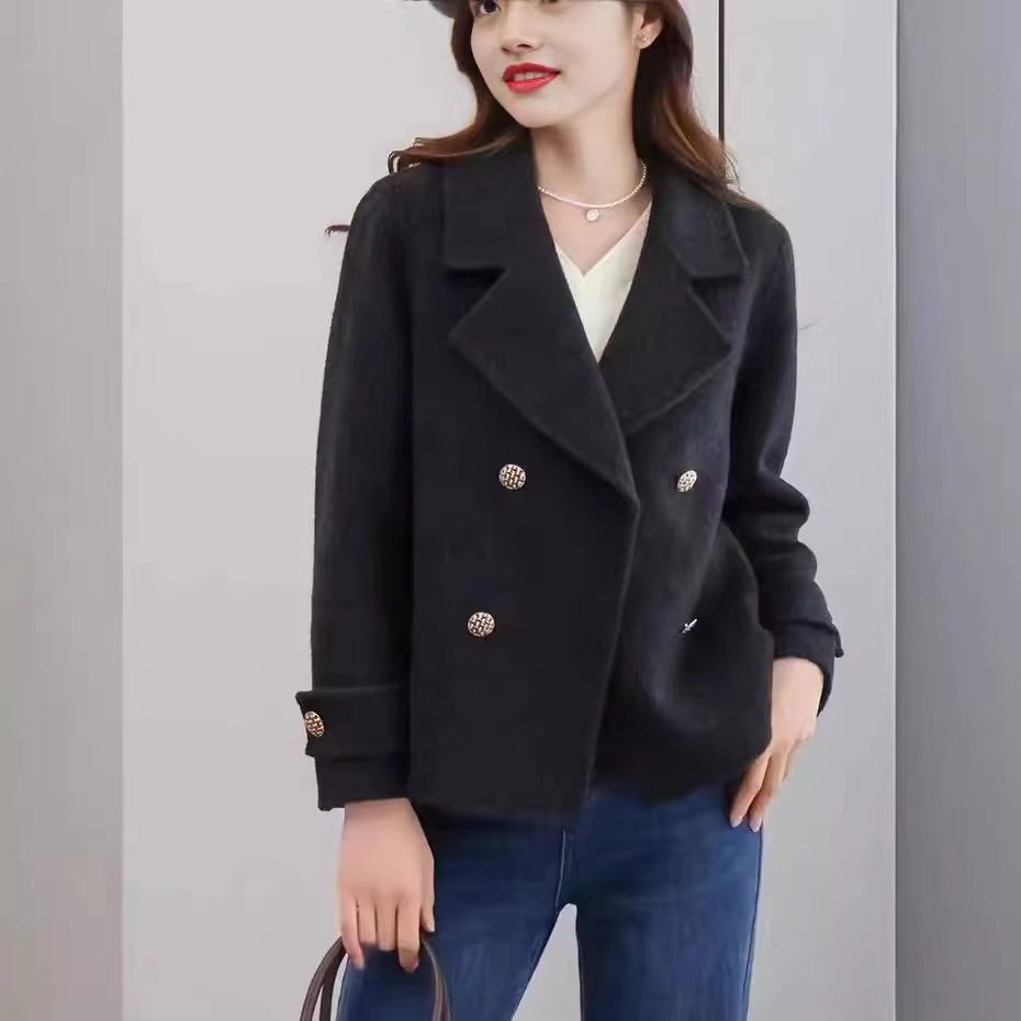 唯品会特卖断码小个子洋气毛呢外套大衣清仓特价处理女装品牌正品