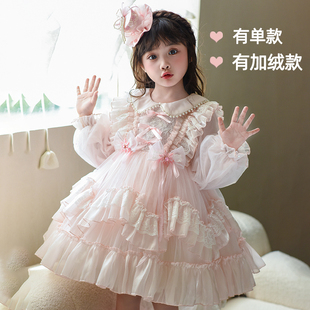 韩版 2025秋季 新款 童装 连衣裙子 女童秋装 女宝儿童洋气长袖 公主裙