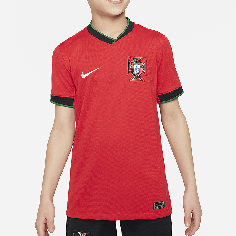 Nike/耐克正品Dri-FIT 大童夏季休闲透气简约足球球衣FJ4371-657